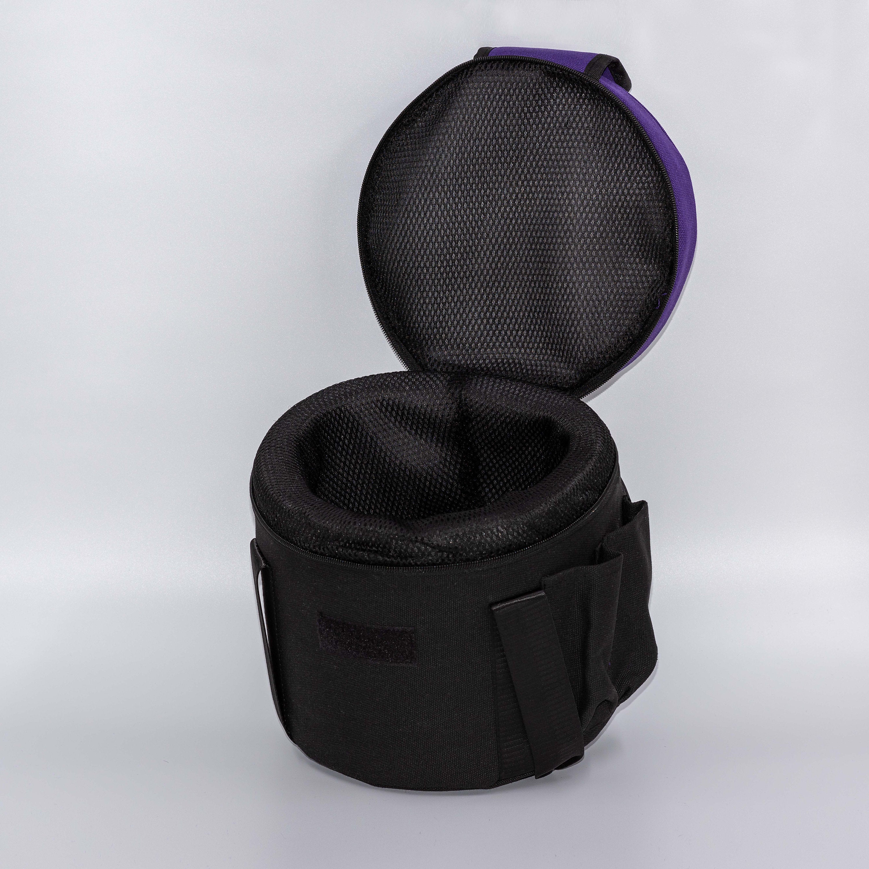 Padded Travel Bag for Singing Bowls opened