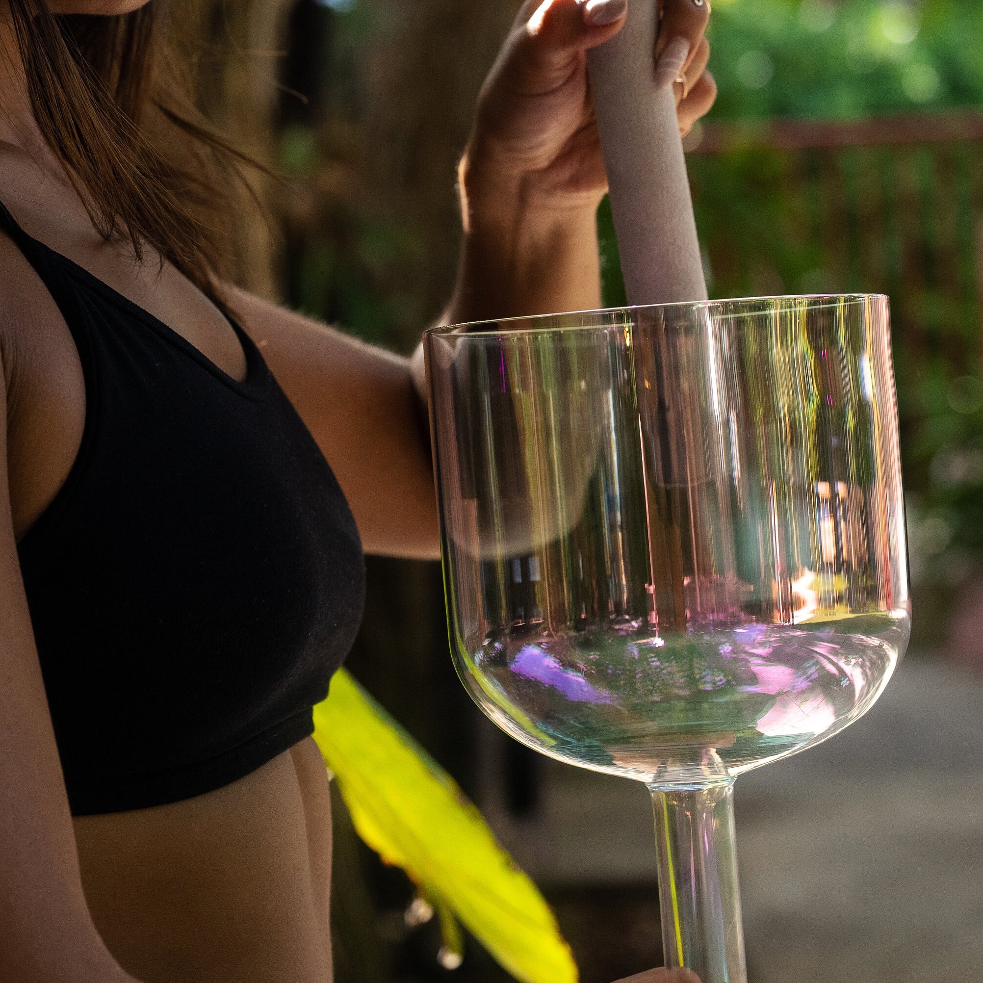 Girl with Handheld Practitioner Bowl